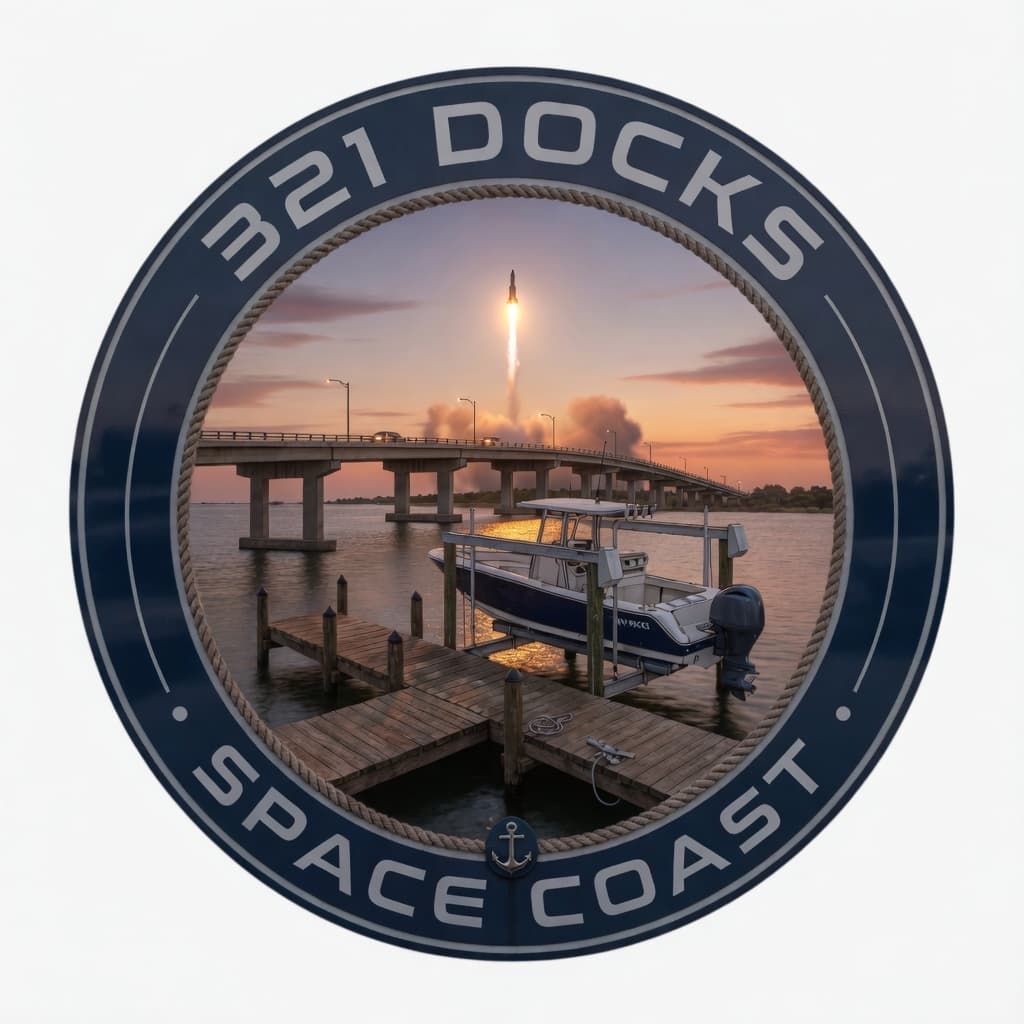 Covered Dock & Boat Lift - Cocoa Beach